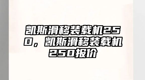 凱斯滑移裝載機(jī)250，凱斯滑移裝載機(jī)250報(bào)價(jià)