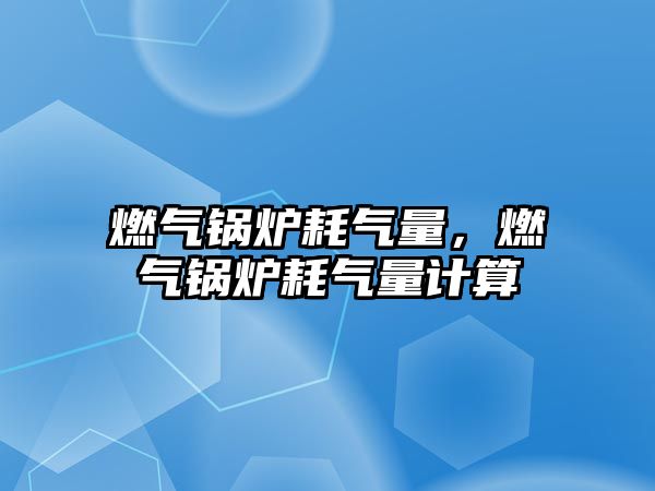 燃?xì)忮仩t耗氣量，燃?xì)忮仩t耗氣量計(jì)算