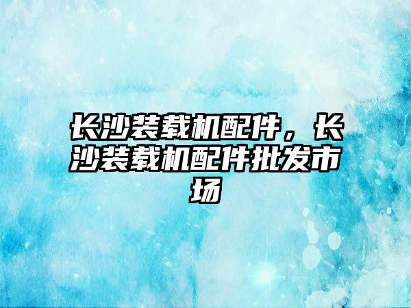 長沙裝載機配件，長沙裝載機配件批發(fā)市場