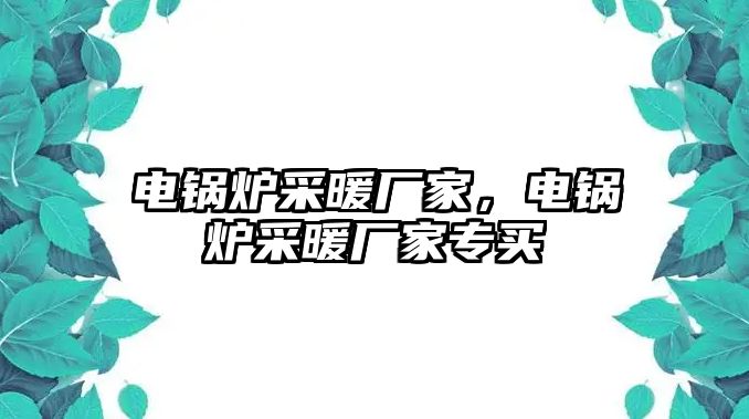 電鍋爐采暖廠家，電鍋爐采暖廠家專買(mǎi)