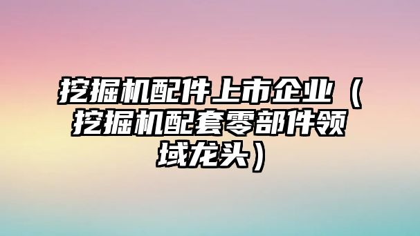 挖掘機配件上市企業(yè)（挖掘機配套零部件領(lǐng)域龍頭）