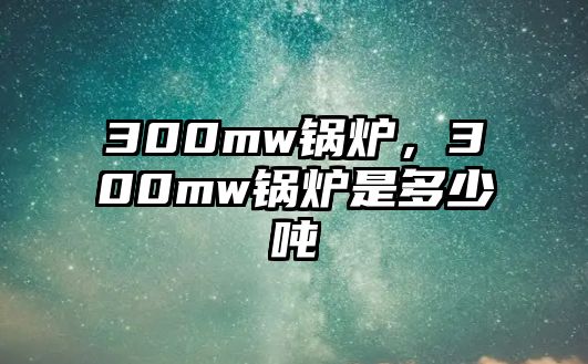 300mw鍋爐，300mw鍋爐是多少噸