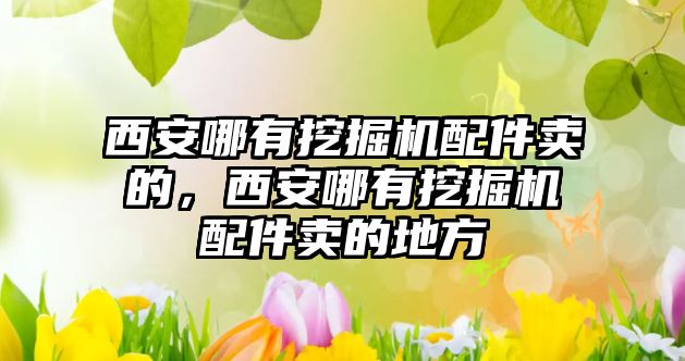 西安哪有挖掘機(jī)配件賣的，西安哪有挖掘機(jī)配件賣的地方