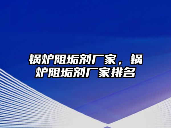 鍋爐阻垢劑廠家，鍋爐阻垢劑廠家排名