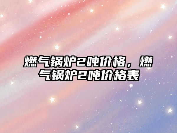 燃?xì)忮仩t2噸價(jià)格，燃?xì)忮仩t2噸價(jià)格表