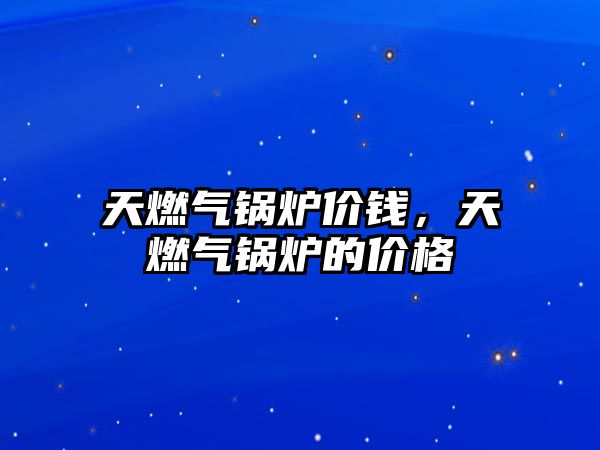 天燃?xì)忮仩t價(jià)錢，天燃?xì)忮仩t的價(jià)格