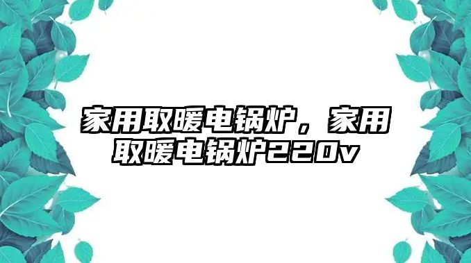 家用取暖電鍋爐，家用取暖電鍋爐220v