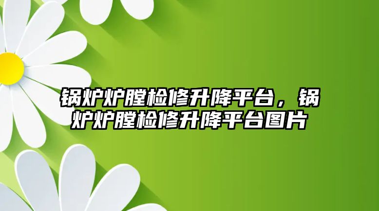 鍋爐爐膛檢修升降平臺，鍋爐爐膛檢修升降平臺圖片