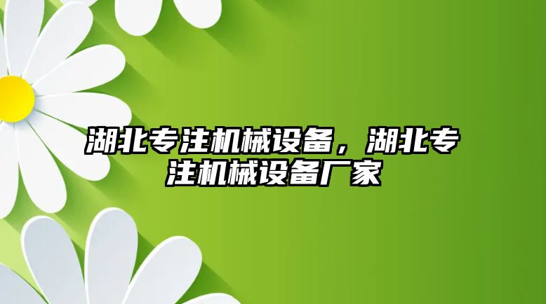 湖北專注機械設(shè)備，湖北專注機械設(shè)備廠家