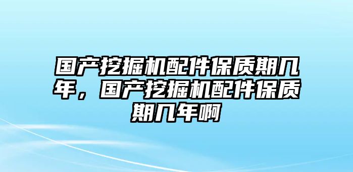 國產挖掘機配件保質期幾年，國產挖掘機配件保質期幾年啊