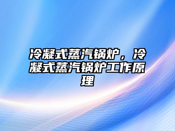 冷凝式蒸汽鍋爐，冷凝式蒸汽鍋爐工作原理