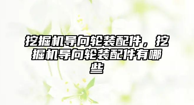 挖掘機(jī)導(dǎo)向輪裝配件，挖掘機(jī)導(dǎo)向輪裝配件有哪些