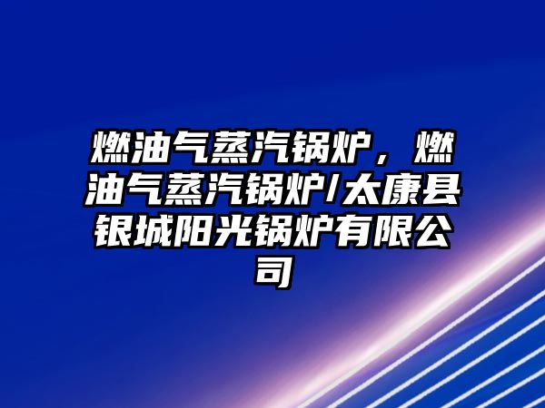 燃油氣蒸汽鍋爐，燃油氣蒸汽鍋爐/太康縣銀城陽光鍋爐有限公司