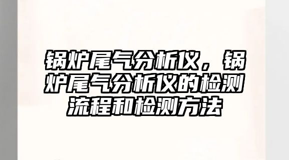 鍋爐尾氣分析儀，鍋爐尾氣分析儀的檢測(cè)流程和檢測(cè)方法