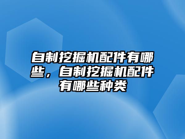 自制挖掘機(jī)配件有哪些，自制挖掘機(jī)配件有哪些種類