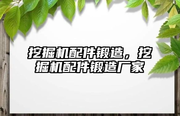 挖掘機配件鍛造，挖掘機配件鍛造廠家