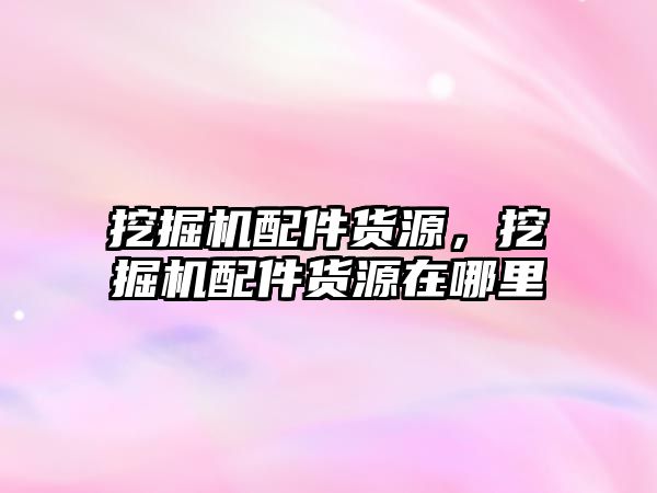 挖掘機配件貨源，挖掘機配件貨源在哪里