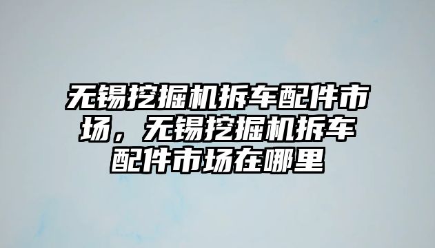 無錫挖掘機拆車配件市場，無錫挖掘機拆車配件市場在哪里