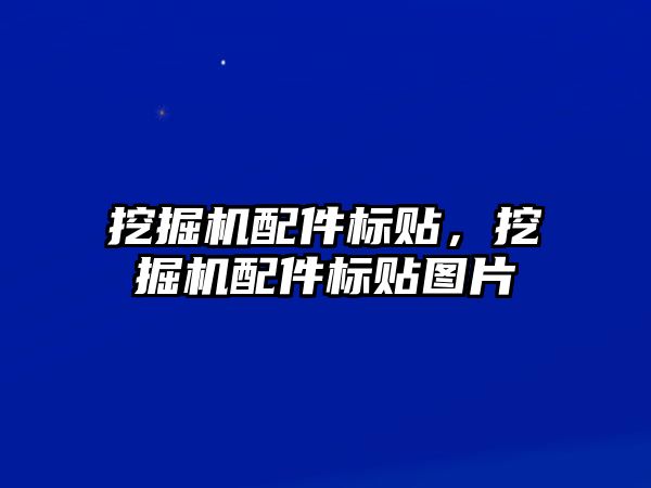 挖掘機配件標(biāo)貼，挖掘機配件標(biāo)貼圖片