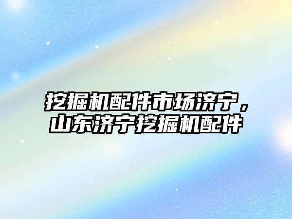 挖掘機(jī)配件市場濟(jì)寧，山東濟(jì)寧挖掘機(jī)配件