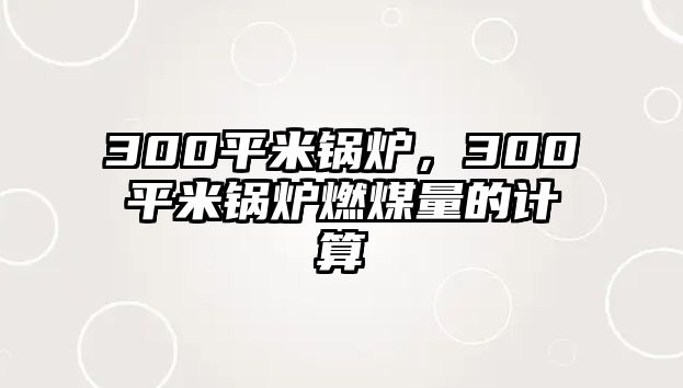 300平米鍋爐，300平米鍋爐燃煤量的計(jì)算