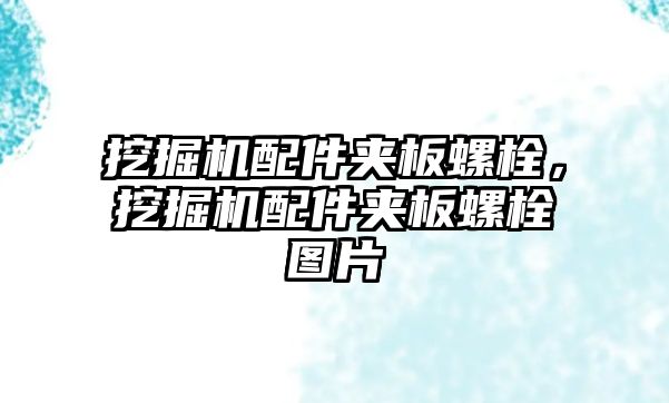 挖掘機(jī)配件夾板螺栓，挖掘機(jī)配件夾板螺栓圖片