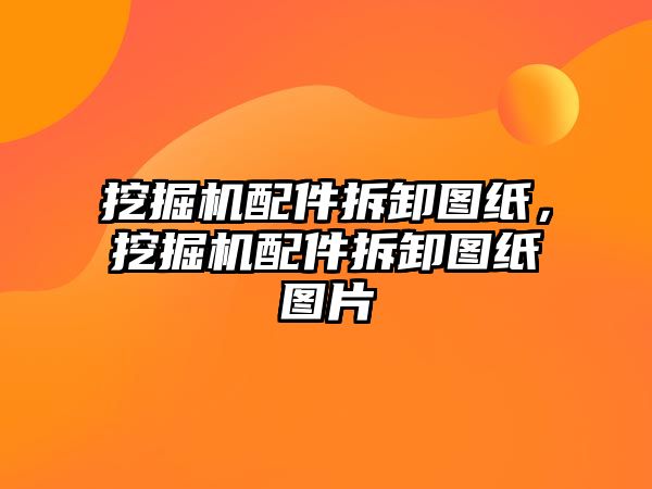 挖掘機配件拆卸圖紙，挖掘機配件拆卸圖紙圖片