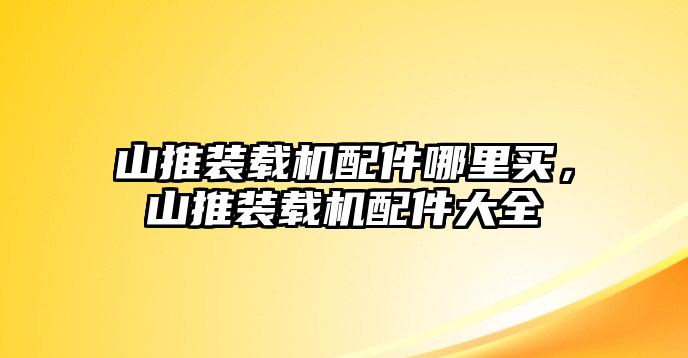 山推裝載機(jī)配件哪里買，山推裝載機(jī)配件大全