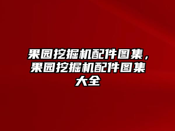 果園挖掘機(jī)配件圖集，果園挖掘機(jī)配件圖集大全