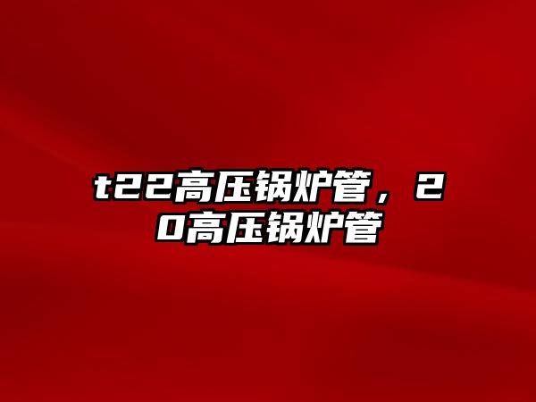 t22高壓鍋爐管，20高壓鍋爐管