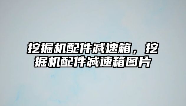 挖掘機配件減速箱，挖掘機配件減速箱圖片