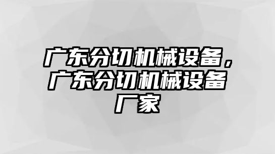 廣東分切機(jī)械設(shè)備，廣東分切機(jī)械設(shè)備廠家