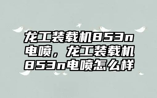 龍工裝載機(jī)853n電噴，龍工裝載機(jī)853n電噴怎么樣