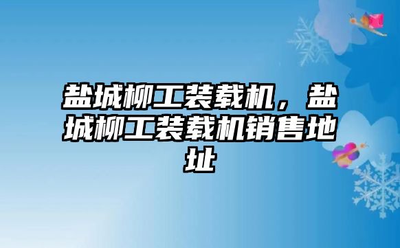 鹽城柳工裝載機(jī)，鹽城柳工裝載機(jī)銷售地址