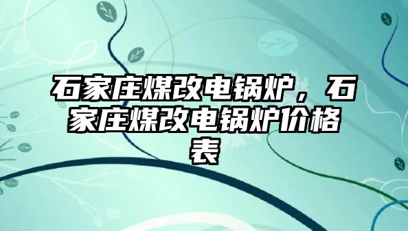 石家莊煤改電鍋爐，石家莊煤改電鍋爐價(jià)格表