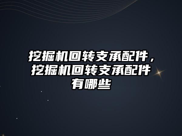 挖掘機回轉(zhuǎn)支承配件，挖掘機回轉(zhuǎn)支承配件有哪些