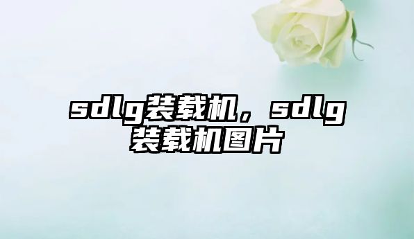 sdlg裝載機(jī)，sdlg裝載機(jī)圖片