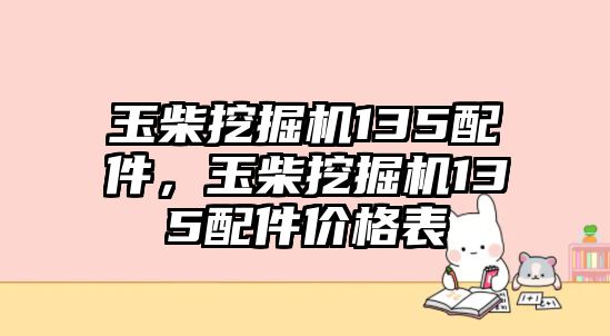 玉柴挖掘機135配件，玉柴挖掘機135配件價格表