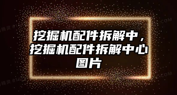 挖掘機配件拆解中，挖掘機配件拆解中心圖片