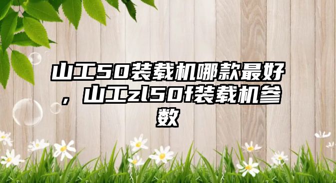 山工50裝載機哪款最好，山工zl50f裝載機參數(shù)