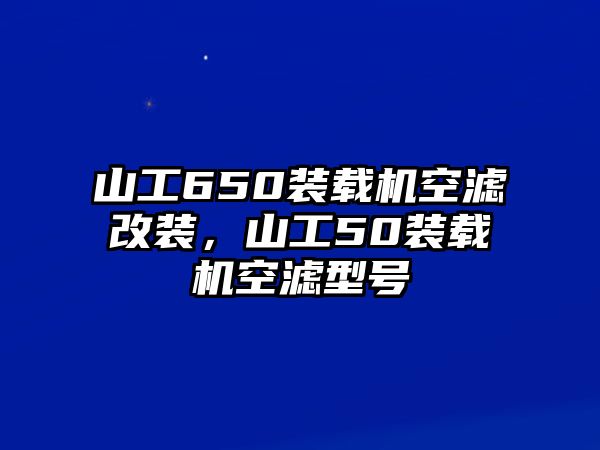 山工650裝載機(jī)空濾改裝，山工50裝載機(jī)空濾型號(hào)