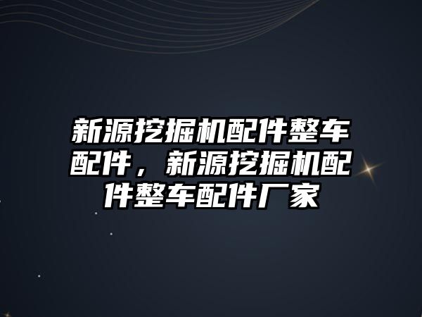 新源挖掘機(jī)配件整車配件，新源挖掘機(jī)配件整車配件廠家