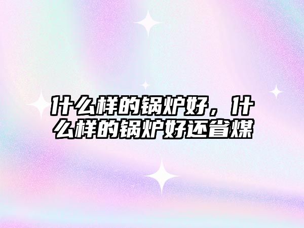 什么樣的鍋爐好，什么樣的鍋爐好還省煤