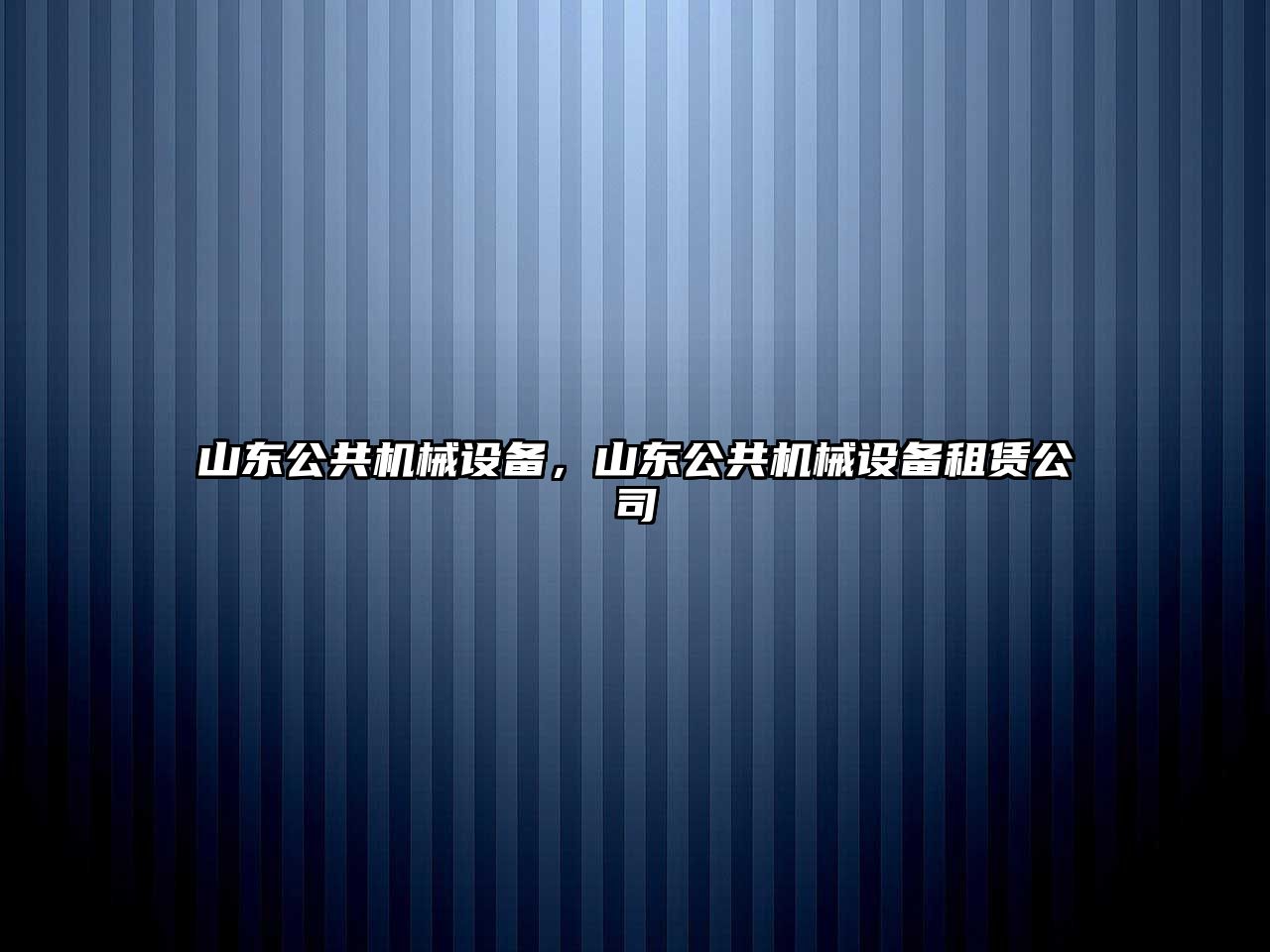 山東公共機械設(shè)備，山東公共機械設(shè)備租賃公司