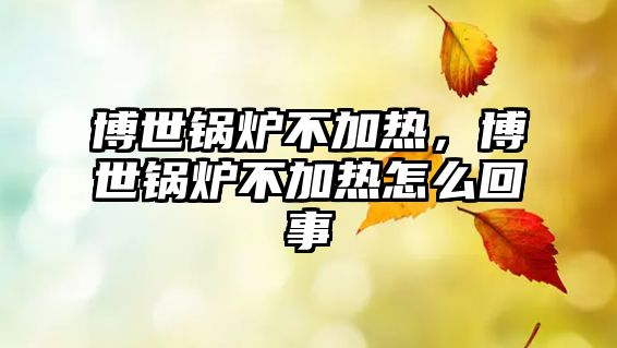 博世鍋爐不加熱，博世鍋爐不加熱怎么回事