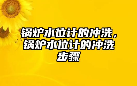 鍋爐水位計的沖洗，鍋爐水位計的沖洗步驟