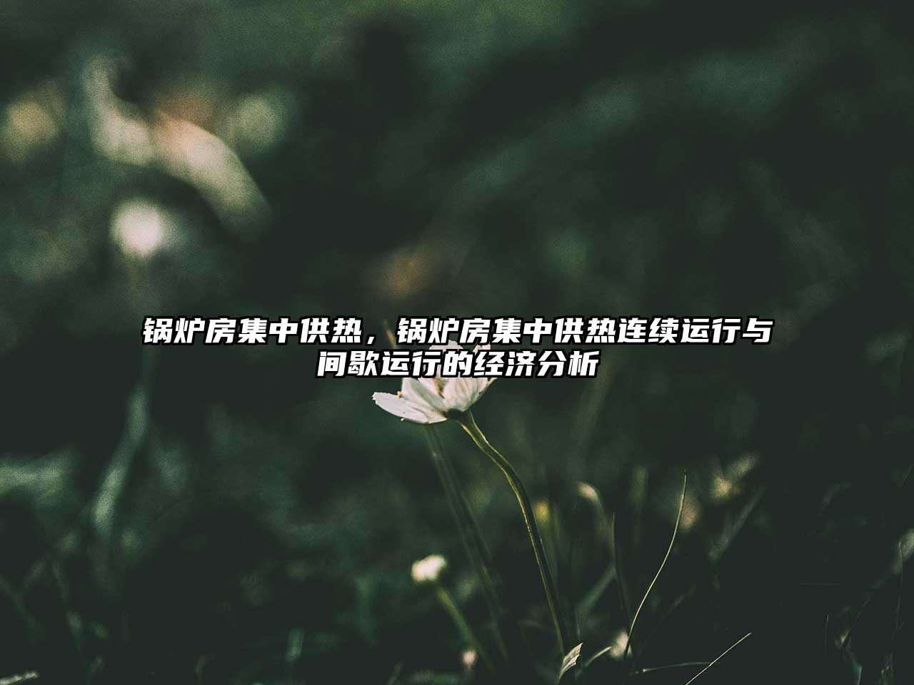 鍋爐房集中供熱，鍋爐房集中供熱連續(xù)運(yùn)行與間歇運(yùn)行的經(jīng)濟(jì)分析