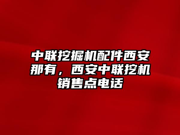 中聯(lián)挖掘機配件西安那有，西安中聯(lián)挖機銷售點電話