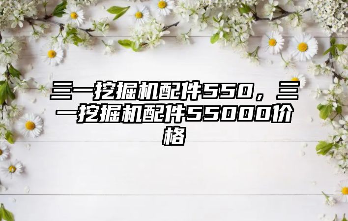 三一挖掘機(jī)配件550，三一挖掘機(jī)配件55000價格