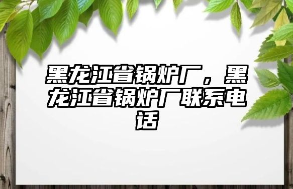 黑龍江省鍋爐廠，黑龍江省鍋爐廠聯(lián)系電話